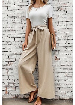 Spodnie SUMDELDA BEIGE ze sklepu Ivet Shop w kategorii Spodnie damskie - zdjęcie 172002675