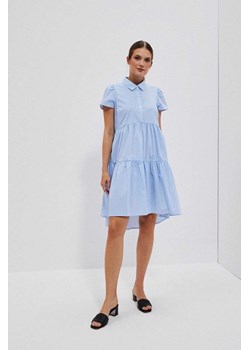 Koszulowa sukienka biało niebieska ze sklepu 5.10.15 w kategorii Sukienki - zdjęcie 172002709