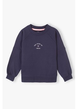 Granatowa bluza dla dziewczynki ze sklepu 5.10.15 w kategorii Bluzy dziewczęce - zdjęcie 172002737