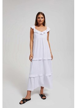 Sukienka maxi biała ze sklepu 5.10.15 w kategorii Sukienki - zdjęcie 172002758
