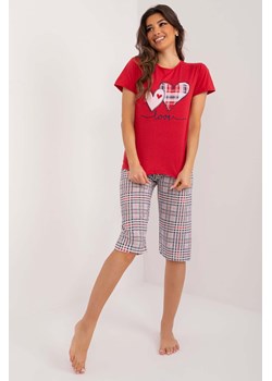Bawełniana piżama damska z nogawką 3/4 serce ze sklepu 5.10.15 w kategorii Piżamy damskie - zdjęcie 172002785