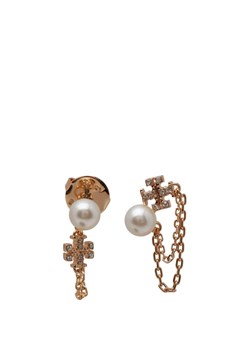 TORY BURCH Kolczyki Kira Pearl Chain Earring ze sklepu Gomez Fashion Store w kategorii Kolczyki - zdjęcie 172002847