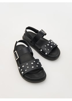 Reserved - Sandały z dżetami - czarny ze sklepu Reserved w kategorii Sandały dziecięce - zdjęcie 172003419