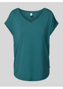 T-shirt z dekoltem w serek ze sklepu Peek&Cloppenburg  w kategorii Bluzki damskie - zdjęcie 172005425