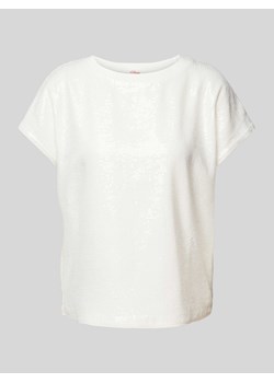 T-shirt z cekinowym obszyciem na całej powierzchni ze sklepu Peek&Cloppenburg  w kategorii Bluzki damskie - zdjęcie 172005469