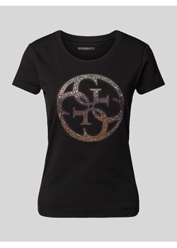 T-shirt z obszyciem z kamieni stras ze sklepu Peek&Cloppenburg  w kategorii Bluzki damskie - zdjęcie 172005487