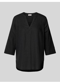 Tunika lniana z plisami ze sklepu Peek&Cloppenburg  w kategorii Bluzki damskie - zdjęcie 172005516