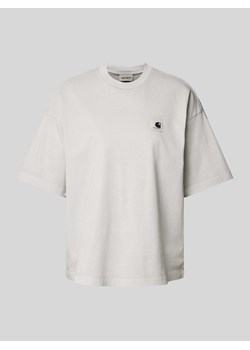T-shirt o kroju oversized z naszywką z logo model ‘NELSON’ ze sklepu Peek&Cloppenburg  w kategorii Bluzki damskie - zdjęcie 172005568