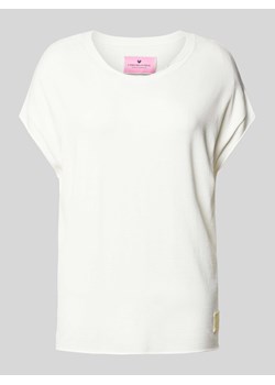 T-shirt z detalem z logo model ‘Karista’ ze sklepu Peek&Cloppenburg  w kategorii Bluzki damskie - zdjęcie 172005659