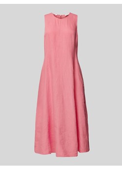 Sukienka lniana z okrągłym dekoltem ze sklepu Peek&Cloppenburg  w kategorii Sukienki - zdjęcie 172005725