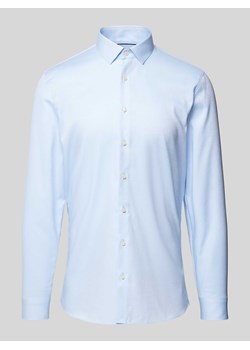 Koszula biznesowa o kroju super slim fit z kołnierzykiem typu kent model ‘Nick’ ze sklepu Peek&Cloppenburg  w kategorii Koszule męskie - zdjęcie 172005786