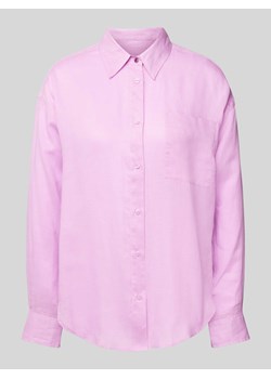 Bluzka z nakładaną kieszenią na piersi model ‘Bostik’ ze sklepu Peek&Cloppenburg  w kategorii Koszule damskie - zdjęcie 172005889