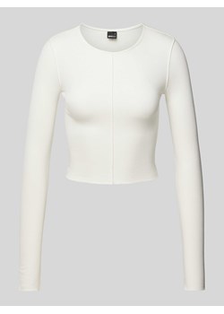 Bluzka krótka z długim rękawem i okrągłym dekoltem ze sklepu Peek&Cloppenburg  w kategorii Bluzki damskie - zdjęcie 172005978