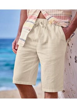 Luźne bermudy z lnu i bawełny ze sklepu Atlas For Men w kategorii Spodenki męskie - zdjęcie 172007147