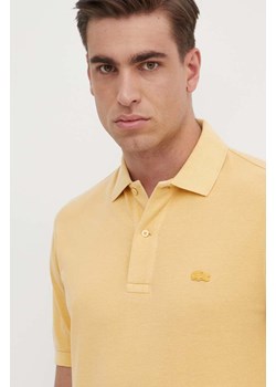 Lacoste polo bawełniane kolor pomarańczowy gładki PH3450 S0I ze sklepu PRM w kategorii T-shirty męskie - zdjęcie 172009307