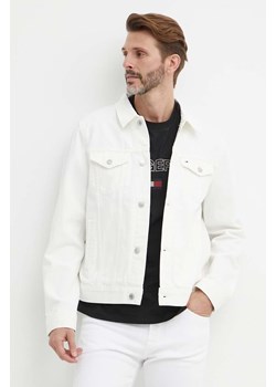 Tommy Hilfiger kurtka jeansowa męska kolor biały przejściowa MW0MW34522 ze sklepu ANSWEAR.com w kategorii Kurtki męskie - zdjęcie 172009709