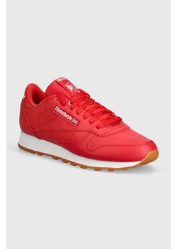 Reebok Classic sneakersy skórzane Classic Leather kolor czerwony 100008792 ze sklepu PRM w kategorii Buty sportowe męskie - zdjęcie 172009909