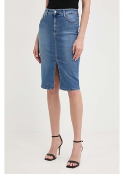 Liu Jo spódnica jeansowa kolor niebieski midi ołówkowa ze sklepu ANSWEAR.com w kategorii Spódnice - zdjęcie 172010029