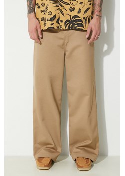 Carhartt WIP spodnie Brooker Pant męskie kolor brązowy proste I032356.8Y01 ze sklepu PRM w kategorii Spodnie męskie - zdjęcie 172010096