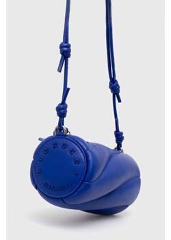 Fiorucci torebka skórzana Electric Blue Leather Mini Mella Bag kolor niebieski U01FPABA002LE04BL06 ze sklepu PRM w kategorii Listonoszki - zdjęcie 172010179