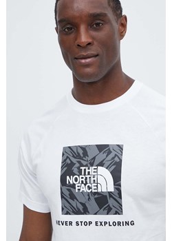 The North Face t-shirt bawełniany męski kolor biały z nadrukiem NF0A87NJZI51 ze sklepu ANSWEAR.com w kategorii T-shirty męskie - zdjęcie 172010575
