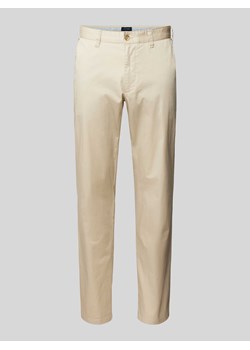 Spodnie z delikatną fakturą i wpuszczanymi kieszeniami ze sklepu Peek&Cloppenburg  w kategorii Spodnie męskie - zdjęcie 172010768