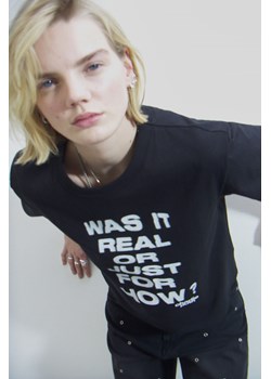 H & M - T-shirt z nadrukiem - Czarny ze sklepu H&M w kategorii Bluzki damskie - zdjęcie 172010827