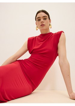 Reserved - Sukienka midi - czerwony ze sklepu Reserved w kategorii Sukienki - zdjęcie 172011505
