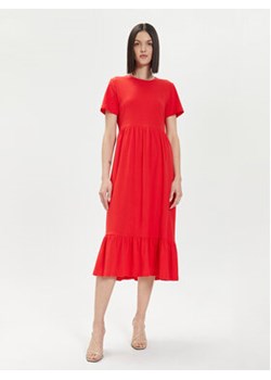 ONLY Sukienka codzienna May 15252525 Czerwony Regular Fit ze sklepu MODIVO w kategorii Sukienki - zdjęcie 172020099