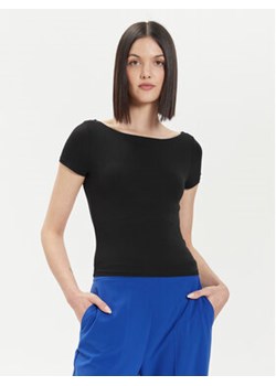 Gina Tricot T-Shirt 21319 Czarny Slim Fit ze sklepu MODIVO w kategorii Bluzki damskie - zdjęcie 172020268