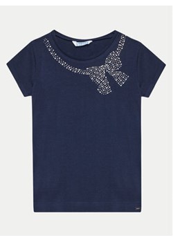 Mayoral T-Shirt 174 Granatowy Regular Fit ze sklepu MODIVO w kategorii Bluzki dziewczęce - zdjęcie 172020348
