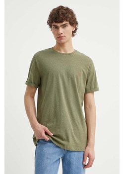 Les Deux t-shirt bawełniany kolor zielony gładki LDM101155 ze sklepu ANSWEAR.com w kategorii T-shirty męskie - zdjęcie 172021226