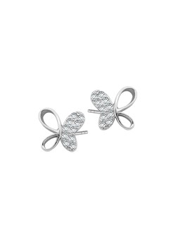 Kolczyki srebrne z cyrkoniami - motyle - Mini ze sklepu YES.pl w kategorii Kolczyki - zdjęcie 172022097