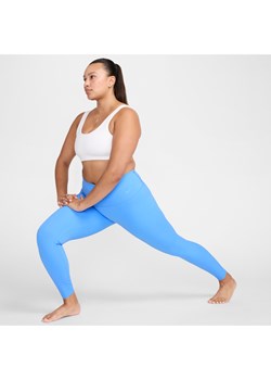 Damskie legginsy o pełnej długości z wysokim stanem zapewniające delikatne wsparcie Nike Zenvy - Niebieski ze sklepu Nike poland w kategorii Spodnie damskie - zdjęcie 172023839