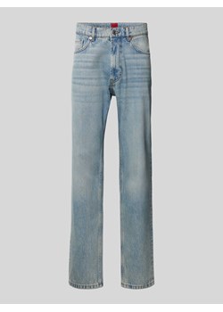 Jeansy o kroju straight fit z naszywką z logo ze sklepu Peek&Cloppenburg  w kategorii Jeansy męskie - zdjęcie 172023949