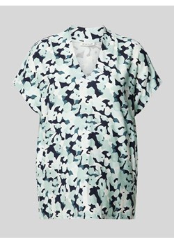T-shirt ze wzorem na całej powierzchni i dekoltem w serek ze sklepu Peek&Cloppenburg  w kategorii Bluzki damskie - zdjęcie 172024206