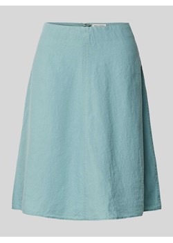Spódnica lniana o długości do kolan ze szwem działowym ze sklepu Peek&Cloppenburg  w kategorii Spódnice - zdjęcie 172024207