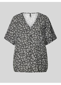 Bluzka z wiskozy z dekoltem w serek model ‘EASY’ ze sklepu Peek&Cloppenburg  w kategorii Bluzki damskie - zdjęcie 172024289