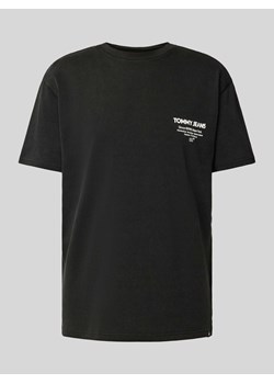 T-shirt z nadrukiem z logo ze sklepu Peek&Cloppenburg  w kategorii T-shirty męskie - zdjęcie 172024435