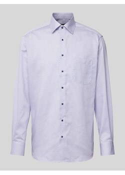 Koszula biznesowa o kroju modern fit ze wzorem na całej powierzchni ze sklepu Peek&Cloppenburg  w kategorii Koszule męskie - zdjęcie 172024568