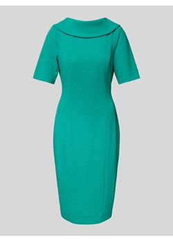 Sukienka koktajlowa o długości do kolan w jednolitym kolorze ze sklepu Peek&Cloppenburg  w kategorii Sukienki - zdjęcie 172024659