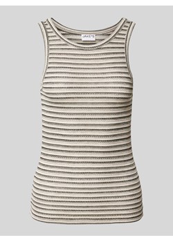 Top na ramiączkach ze wzorem w paski i okrągłym dekoltem ze sklepu Peek&Cloppenburg  w kategorii Bluzki damskie - zdjęcie 172024747