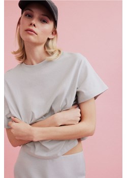H & M - T-shirt oversize - Szary ze sklepu H&M w kategorii Bluzki damskie - zdjęcie 172025117