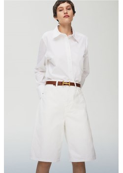 H & M - Dżinsowe szorty Bermuda Baggy High - Biały ze sklepu H&M w kategorii Szorty - zdjęcie 172025135