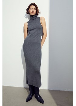 H & M - Sukienka z wełny merynosowej - Szary ze sklepu H&M w kategorii Sukienki - zdjęcie 172025147