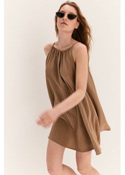 H & M - Trapezowa sukienka - Beżowy ze sklepu H&M w kategorii Sukienki - zdjęcie 172025158