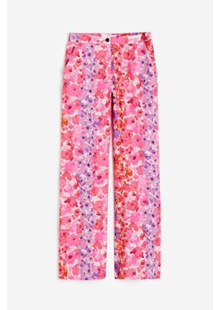 H & M - Rozszerzane spodnie - Różowy ze sklepu H&M w kategorii Spodnie damskie - zdjęcie 172025169