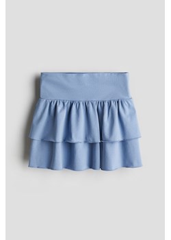 H & M - Dżersejowa spódnica z falbanami - Niebieski ze sklepu H&M w kategorii Spódnice dziewczęce - zdjęcie 172025238