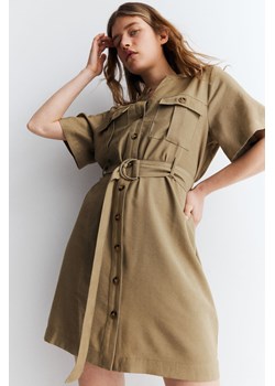 H & M - Sukienka cargo z paskiem - Beżowy ze sklepu H&M w kategorii Sukienki - zdjęcie 172025245