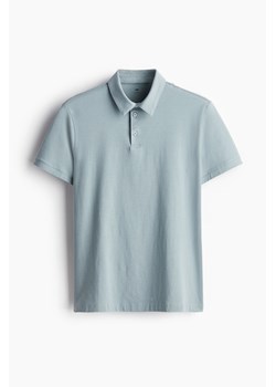 H & M - Top polo Slim Fit - Turkusowy ze sklepu H&M w kategorii T-shirty męskie - zdjęcie 172025305